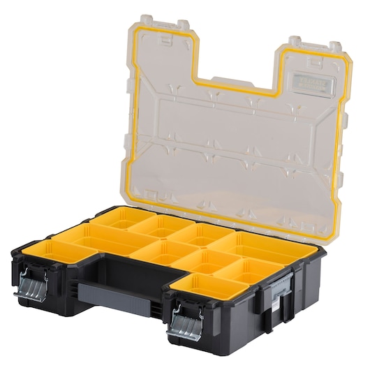 STANLEY® FATMAX® 10-komorowy, głęboki, profesjonalny organizer z metalowymi zatrzaskami