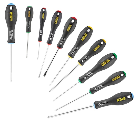 Zestaw wkrętaków STANLEY® FATMAX® 10szt.