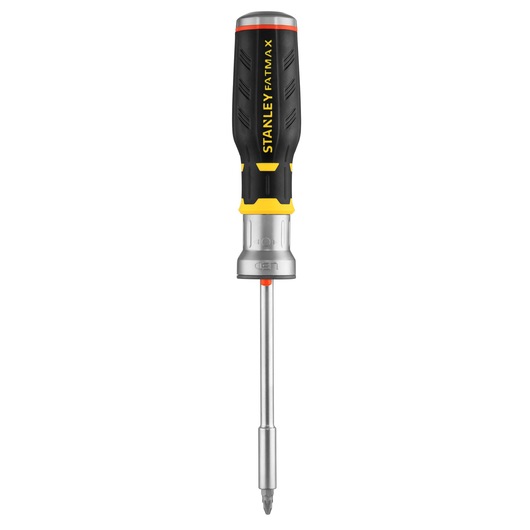 Stanley Fatmax screwdriver with black and yellow handle and interchangeable metal shaft.
