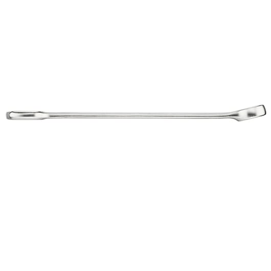 STANLEY FMMT13036-0 steel pry bar, straight view, silver finish, hand tool on white background.