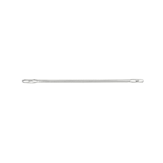 Double box-end wrench with chrome finish, shown flat on a white background.
