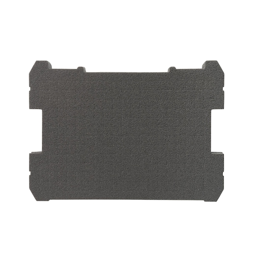 STANLEY FMST1-72365 black foam insert, rectangular shape, tool storage accessory, top-down view.