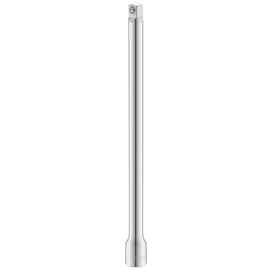 STANLEY STMT86007-0 chrome socket extension bar, front angle, tool photography.